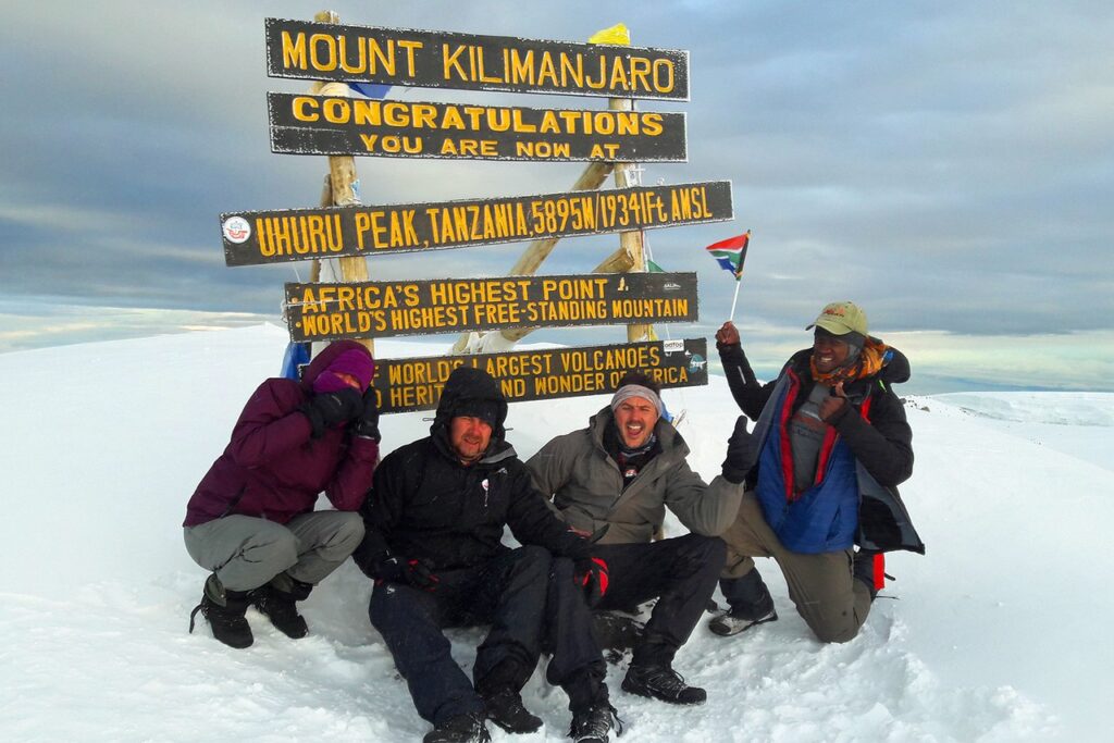 mount kilimanjaro congratulations board