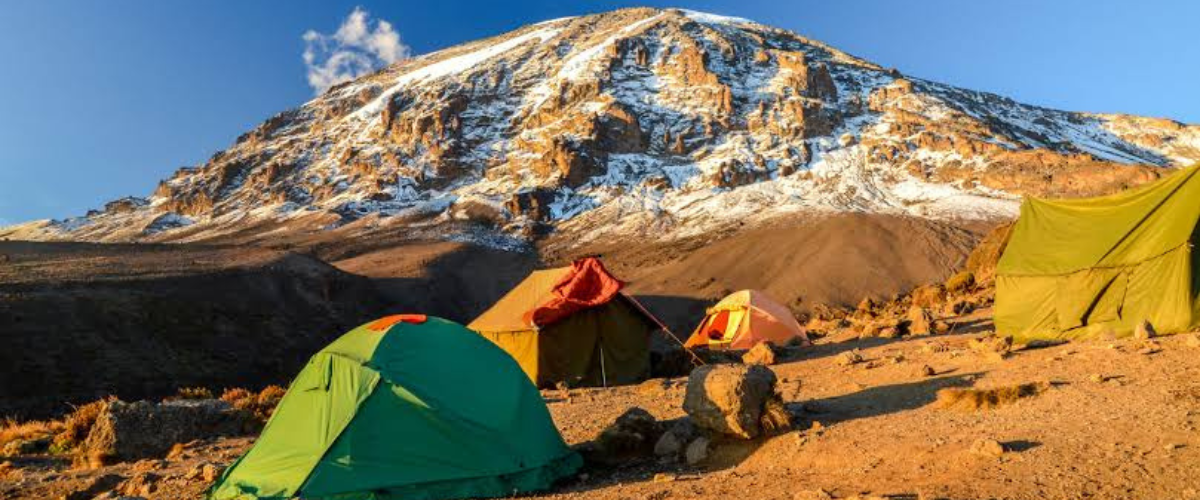 Huts along the Marangu Route on Mount Kilimanjaro